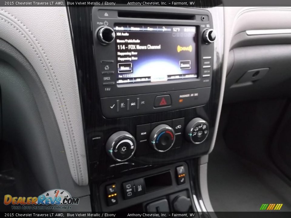 2015 Chevrolet Traverse LT AWD Blue Velvet Metallic / Ebony Photo #15