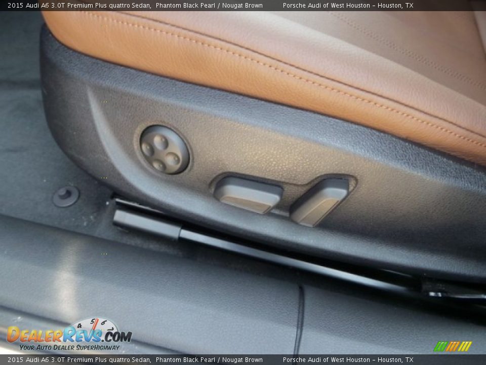 2015 Audi A6 3.0T Premium Plus quattro Sedan Phantom Black Pearl / Nougat Brown Photo #14