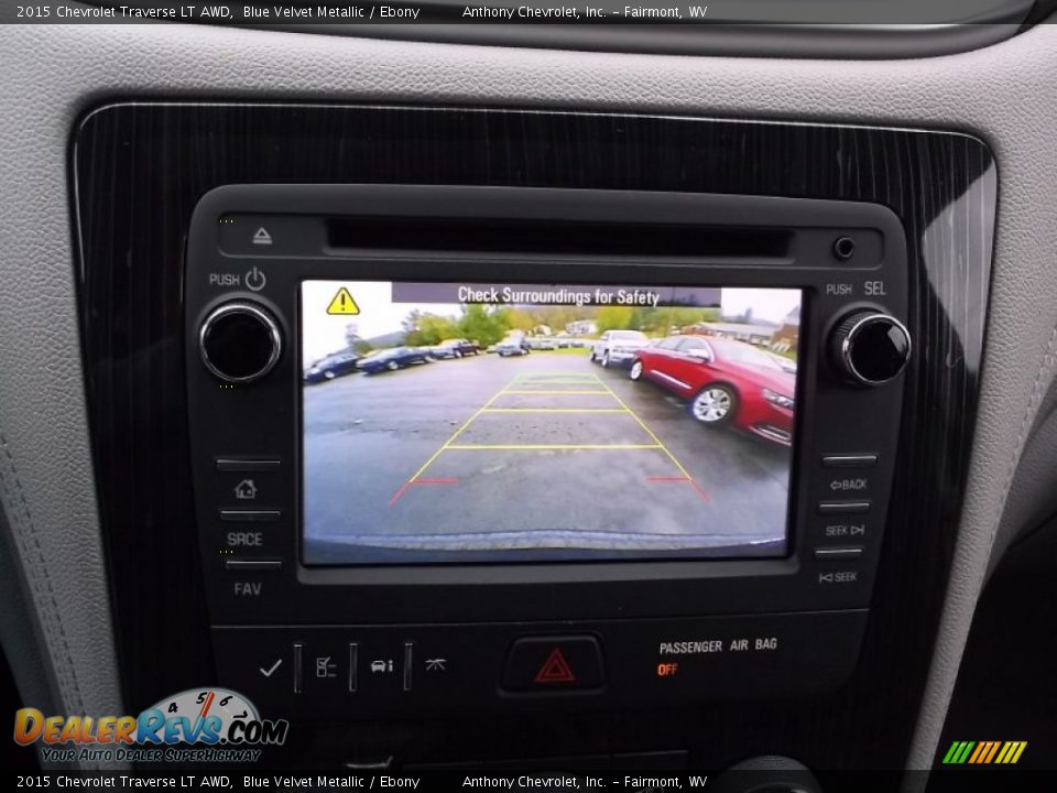 2015 Chevrolet Traverse LT AWD Blue Velvet Metallic / Ebony Photo #16