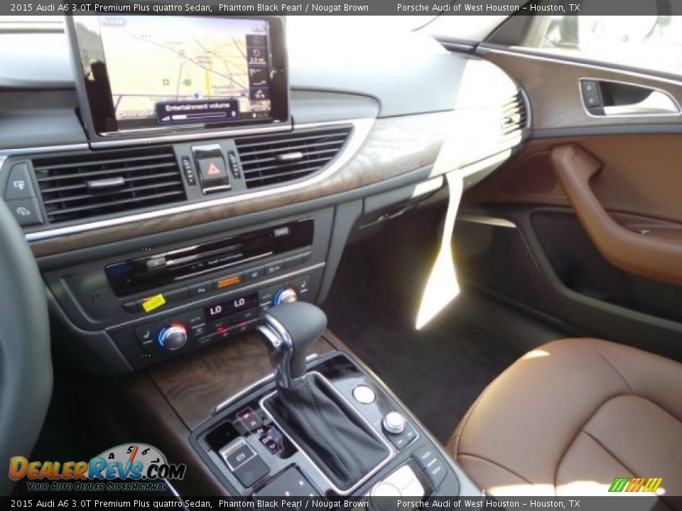 2015 Audi A6 3.0T Premium Plus quattro Sedan Phantom Black Pearl / Nougat Brown Photo #15