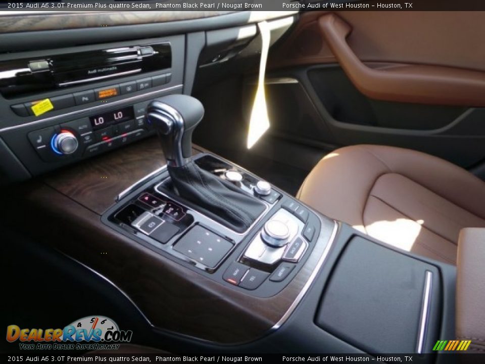 2015 Audi A6 3.0T Premium Plus quattro Sedan Phantom Black Pearl / Nougat Brown Photo #16