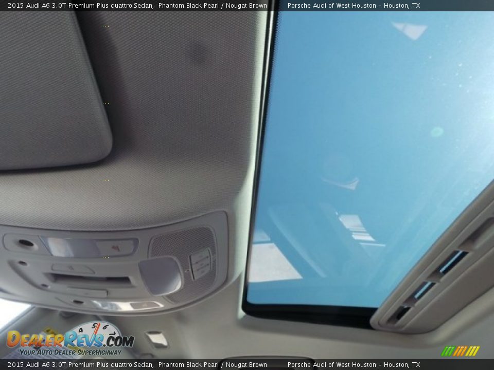2015 Audi A6 3.0T Premium Plus quattro Sedan Phantom Black Pearl / Nougat Brown Photo #17