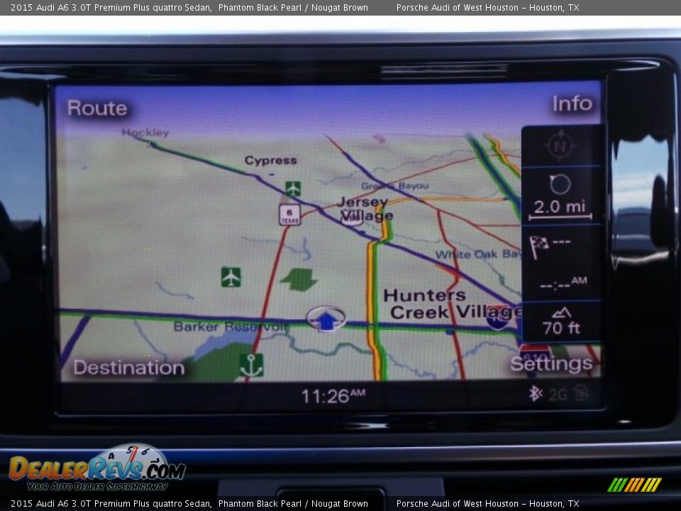 2015 Audi A6 3.0T Premium Plus quattro Sedan Phantom Black Pearl / Nougat Brown Photo #19