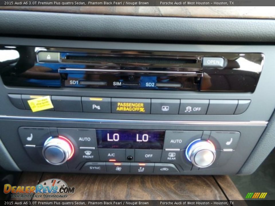 2015 Audi A6 3.0T Premium Plus quattro Sedan Phantom Black Pearl / Nougat Brown Photo #22