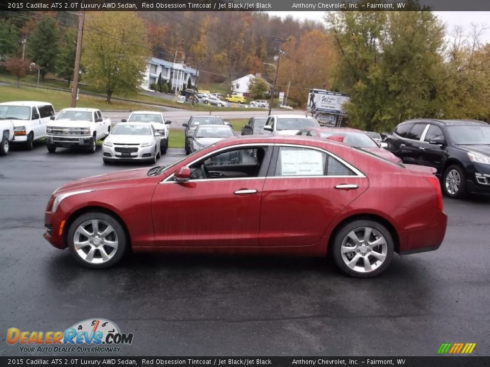 Red Obsession Tintcoat 2015 Cadillac ATS 2.0T Luxury AWD Sedan Photo #5