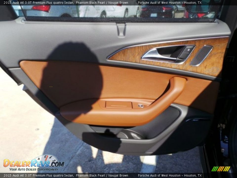 2015 Audi A6 3.0T Premium Plus quattro Sedan Phantom Black Pearl / Nougat Brown Photo #26