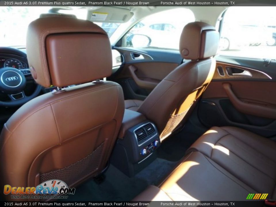 2015 Audi A6 3.0T Premium Plus quattro Sedan Phantom Black Pearl / Nougat Brown Photo #27