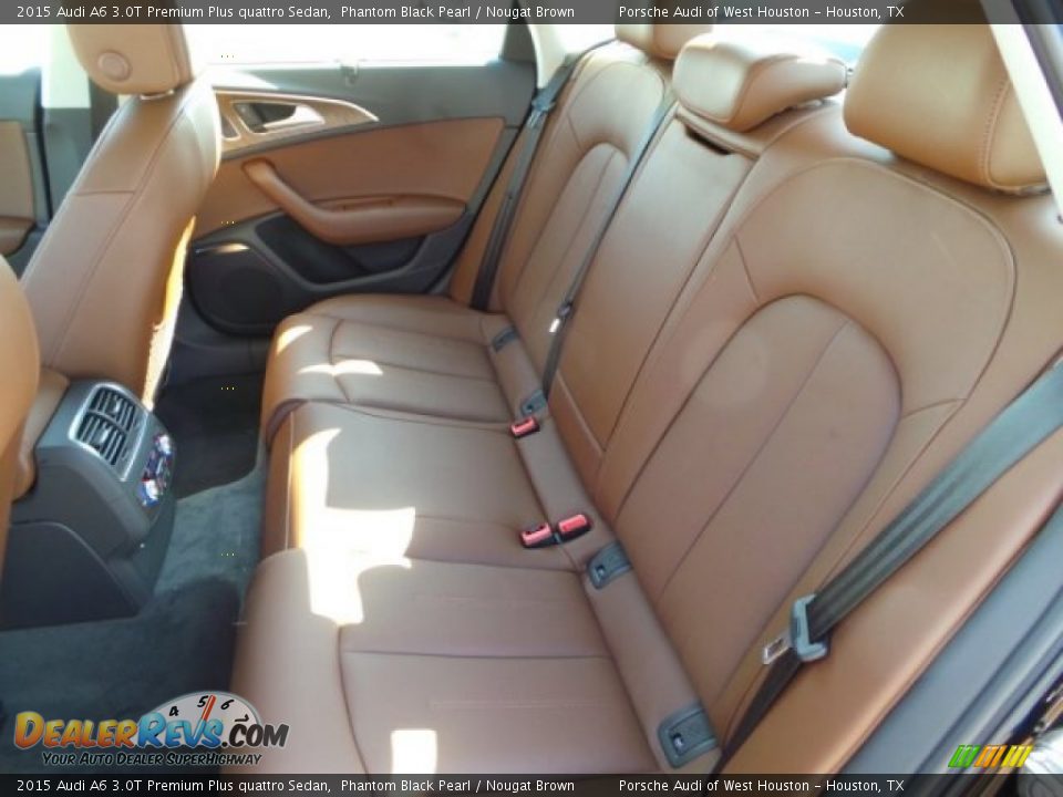 2015 Audi A6 3.0T Premium Plus quattro Sedan Phantom Black Pearl / Nougat Brown Photo #28