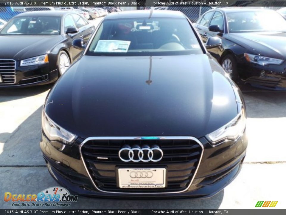 2015 Audi A6 3.0T Premium Plus quattro Sedan Phantom Black Pearl / Black Photo #2