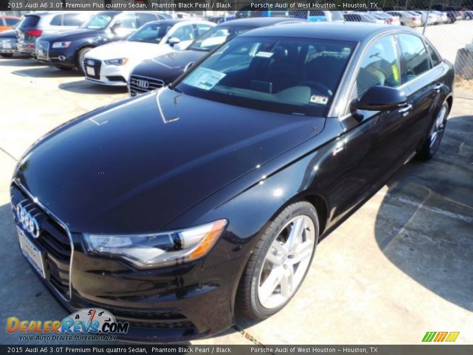 2015 Audi A6 3.0T Premium Plus quattro Sedan Phantom Black Pearl / Black Photo #3