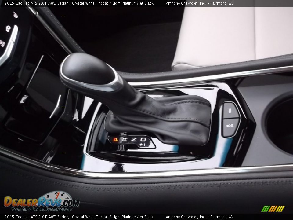 2015 Cadillac ATS 2.0T AWD Sedan Crystal White Tricoat / Light Platinum/Jet Black Photo #15