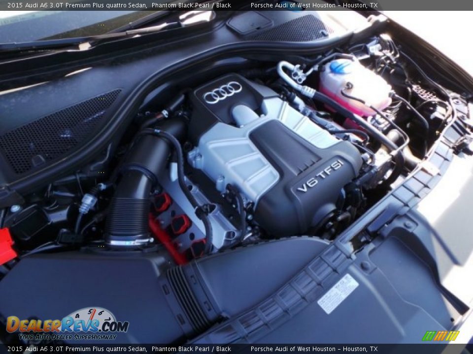 2015 Audi A6 3.0T Premium Plus quattro Sedan Phantom Black Pearl / Black Photo #32