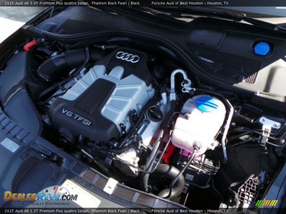 2015 Audi A6 3.0T Premium Plus quattro Sedan Phantom Black Pearl / Black Photo #33