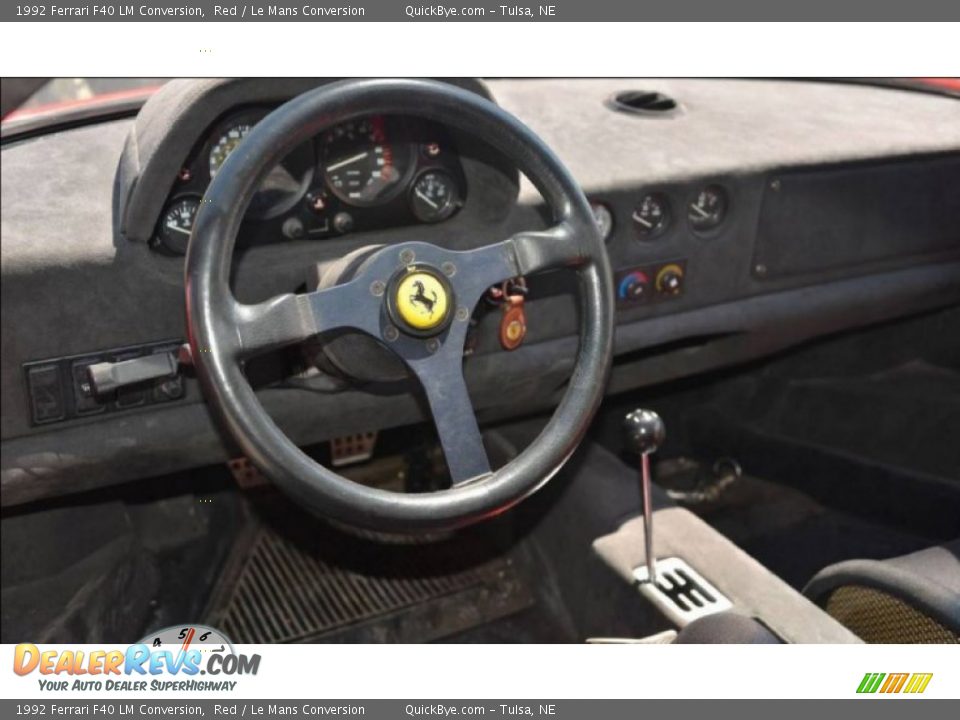 1992 Ferrari F40 LM Conversion Steering Wheel Photo #10
