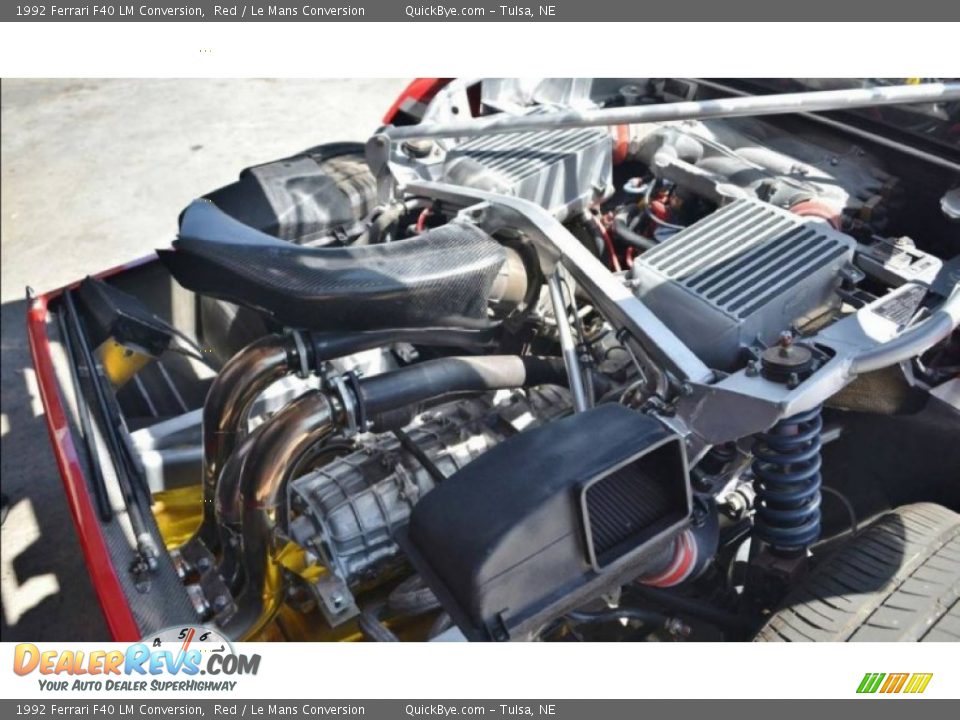 1992 Ferrari F40 LM Conversion 2.9 Liter Turbocharged DOHC 32-Valve V8 Engine Photo #14