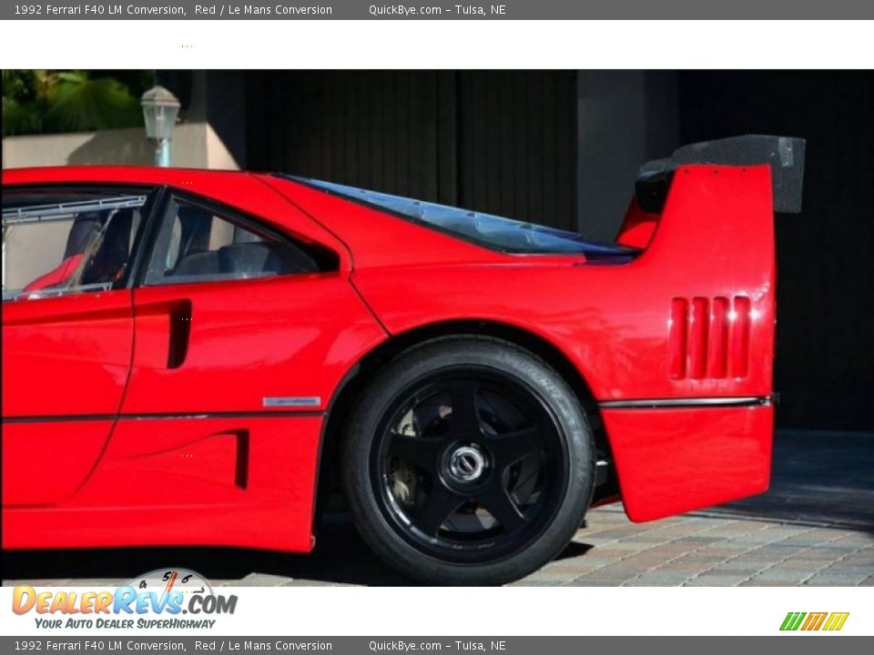 1992 Ferrari F40 LM Conversion Red / Le Mans Conversion Photo #20