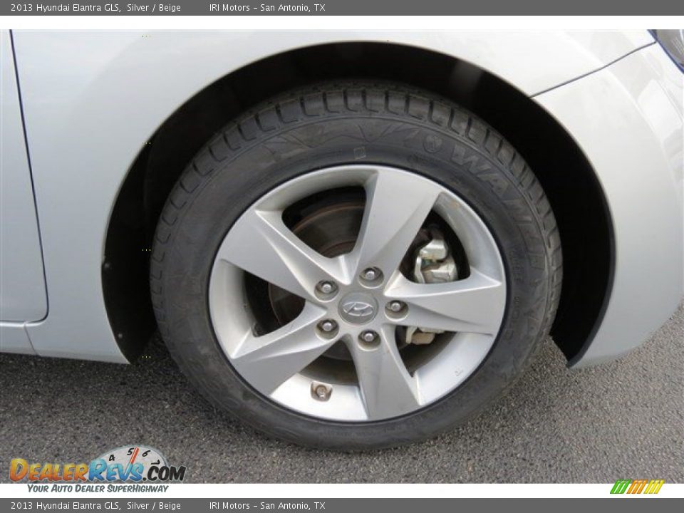 2013 Hyundai Elantra GLS Silver / Beige Photo #9