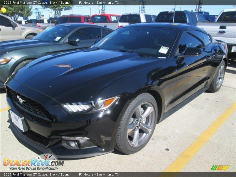 2015 Ford Mustang GT Coupe Black / Ebony Photo #1