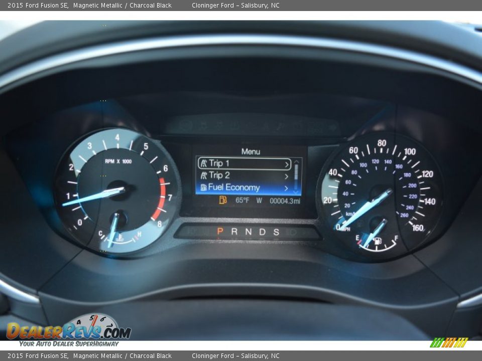 2015 Ford Fusion SE Magnetic Metallic / Charcoal Black Photo #15