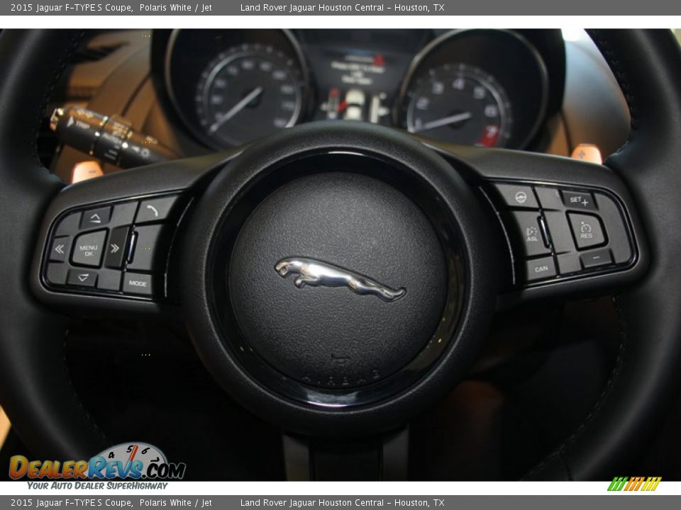 2015 Jaguar F-TYPE S Coupe Steering Wheel Photo #14