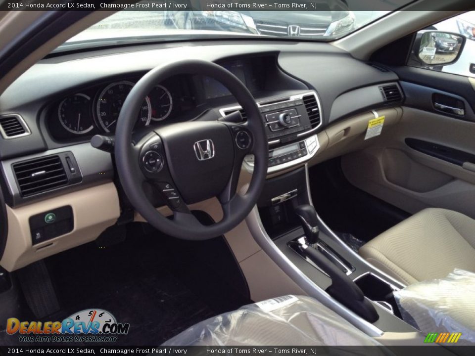 2014 Honda Accord LX Sedan Champagne Frost Pearl / Ivory Photo #3