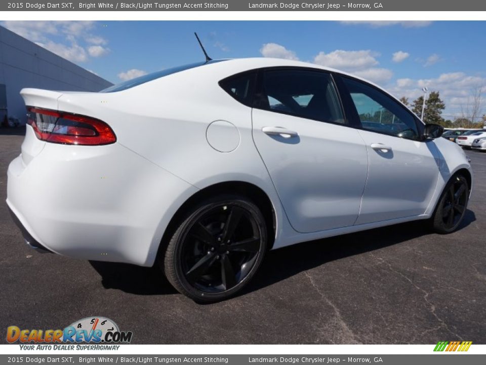 2015 Dodge Dart SXT Bright White / Black/Light Tungsten Accent Stitching Photo #3