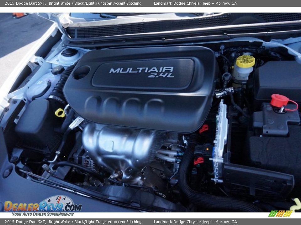 2015 Dodge Dart SXT Bright White / Black/Light Tungsten Accent Stitching Photo #8
