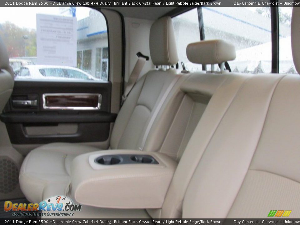 2011 Dodge Ram 3500 HD Laramie Crew Cab 4x4 Dually Brilliant Black Crystal Pearl / Light Pebble Beige/Bark Brown Photo #22