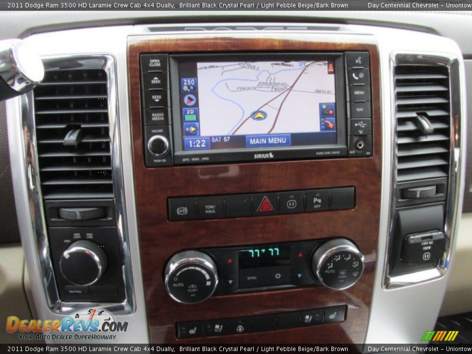 2011 Dodge Ram 3500 HD Laramie Crew Cab 4x4 Dually Brilliant Black Crystal Pearl / Light Pebble Beige/Bark Brown Photo #25