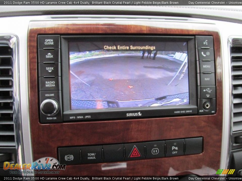 2011 Dodge Ram 3500 HD Laramie Crew Cab 4x4 Dually Brilliant Black Crystal Pearl / Light Pebble Beige/Bark Brown Photo #28