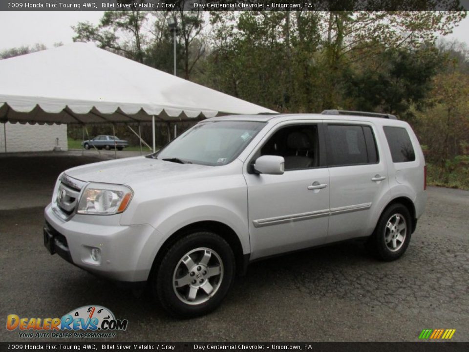 2009 Honda Pilot Touring 4WD Billet Silver Metallic / Gray Photo #1