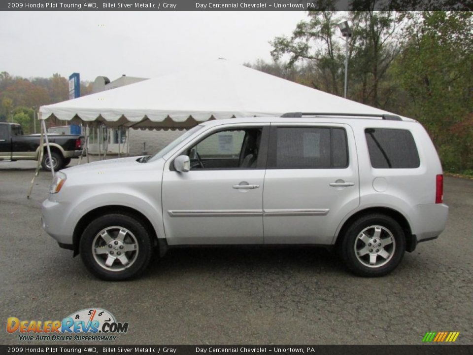 2009 Honda Pilot Touring 4WD Billet Silver Metallic / Gray Photo #2