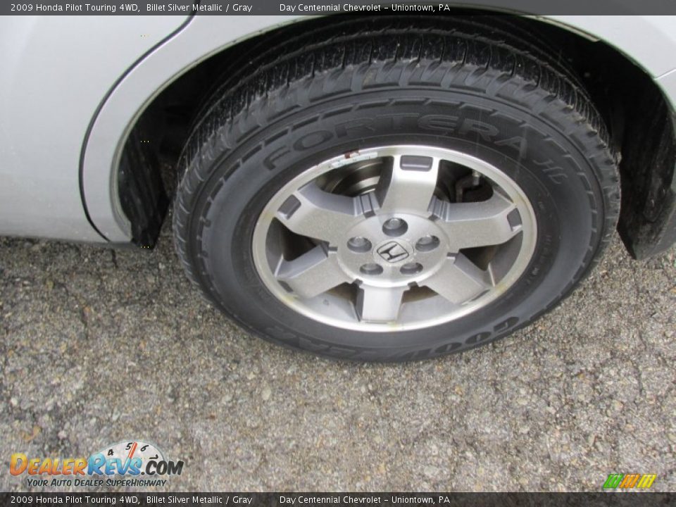 2009 Honda Pilot Touring 4WD Billet Silver Metallic / Gray Photo #3