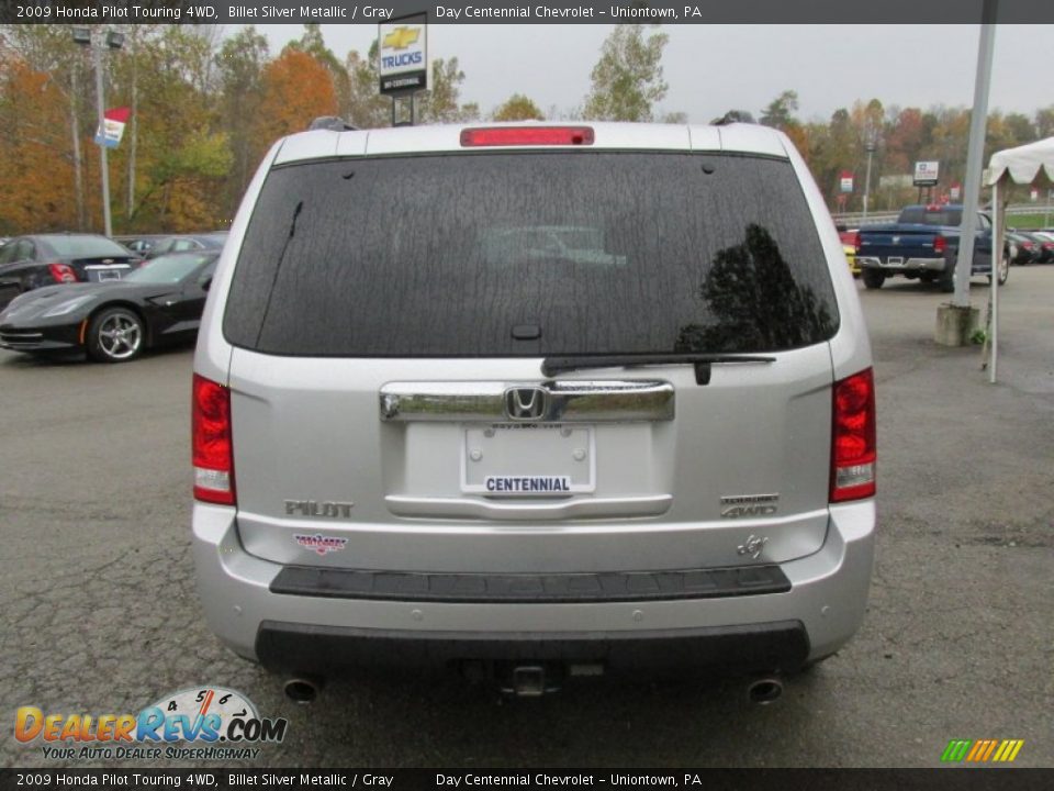 2009 Honda Pilot Touring 4WD Billet Silver Metallic / Gray Photo #5