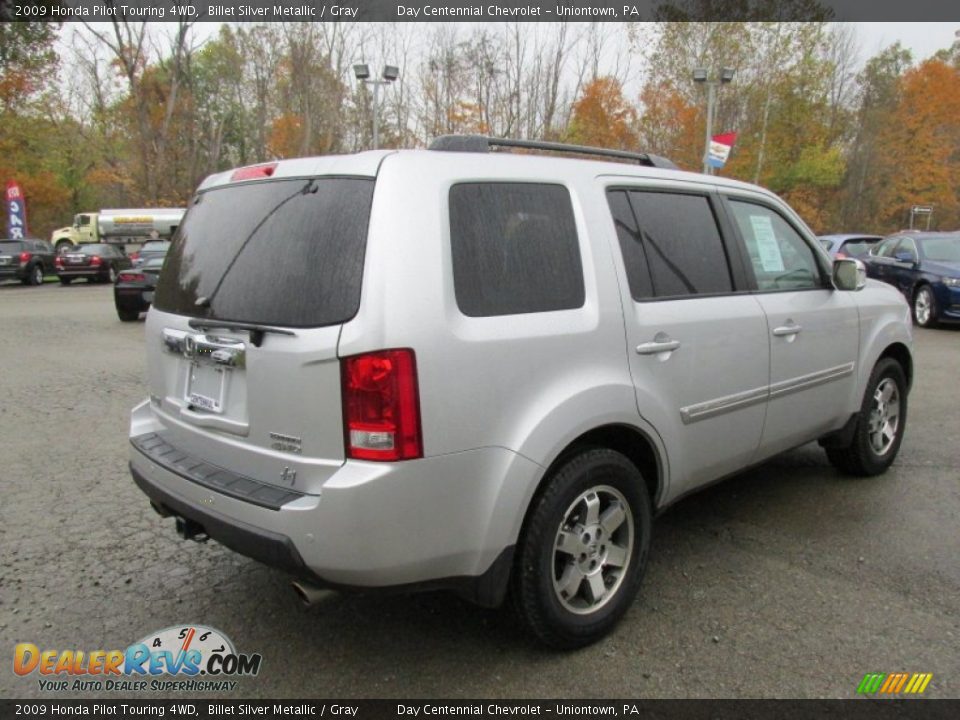2009 Honda Pilot Touring 4WD Billet Silver Metallic / Gray Photo #8