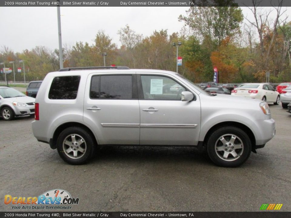 2009 Honda Pilot Touring 4WD Billet Silver Metallic / Gray Photo #10