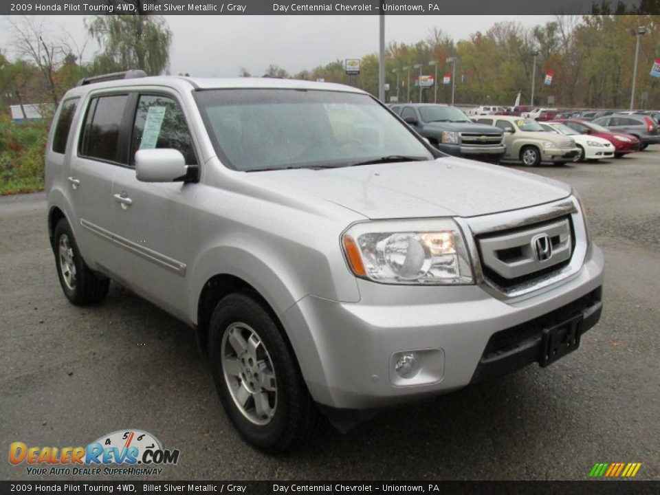 2009 Honda Pilot Touring 4WD Billet Silver Metallic / Gray Photo #12