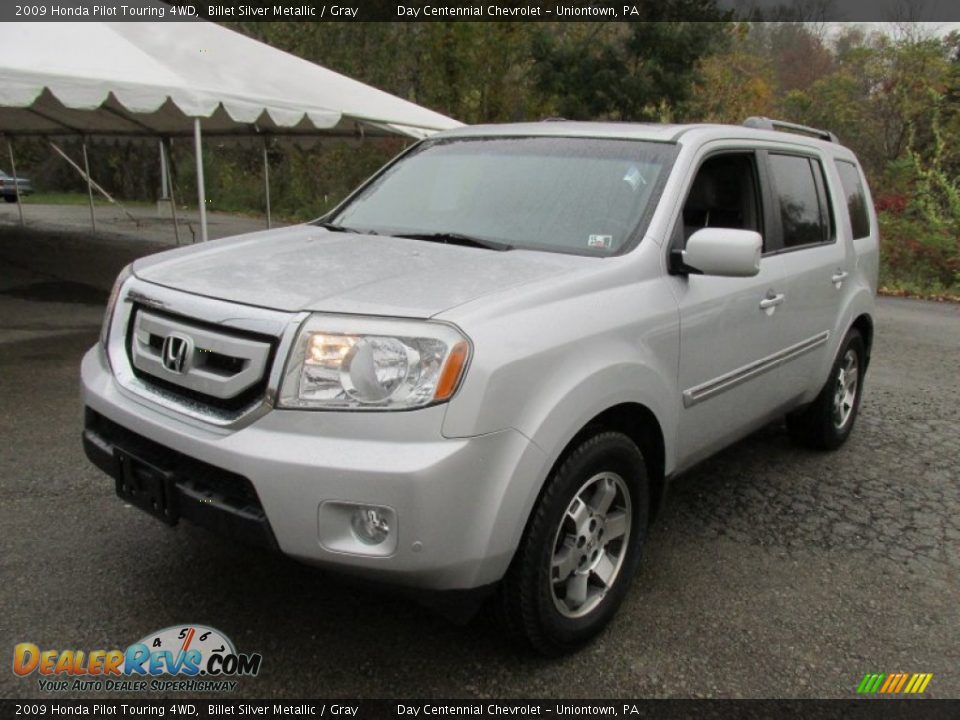 2009 Honda Pilot Touring 4WD Billet Silver Metallic / Gray Photo #14