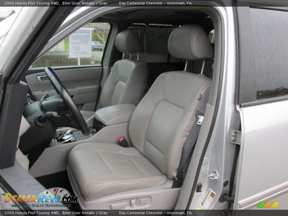 2009 Honda Pilot Touring 4WD Billet Silver Metallic / Gray Photo #17