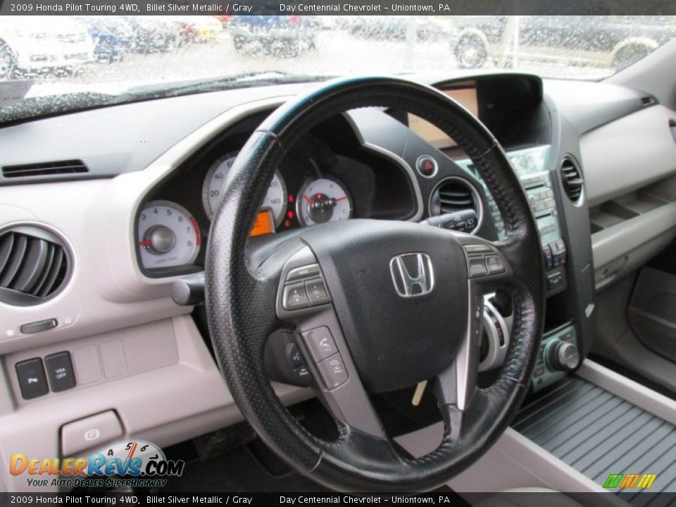 2009 Honda Pilot Touring 4WD Billet Silver Metallic / Gray Photo #29