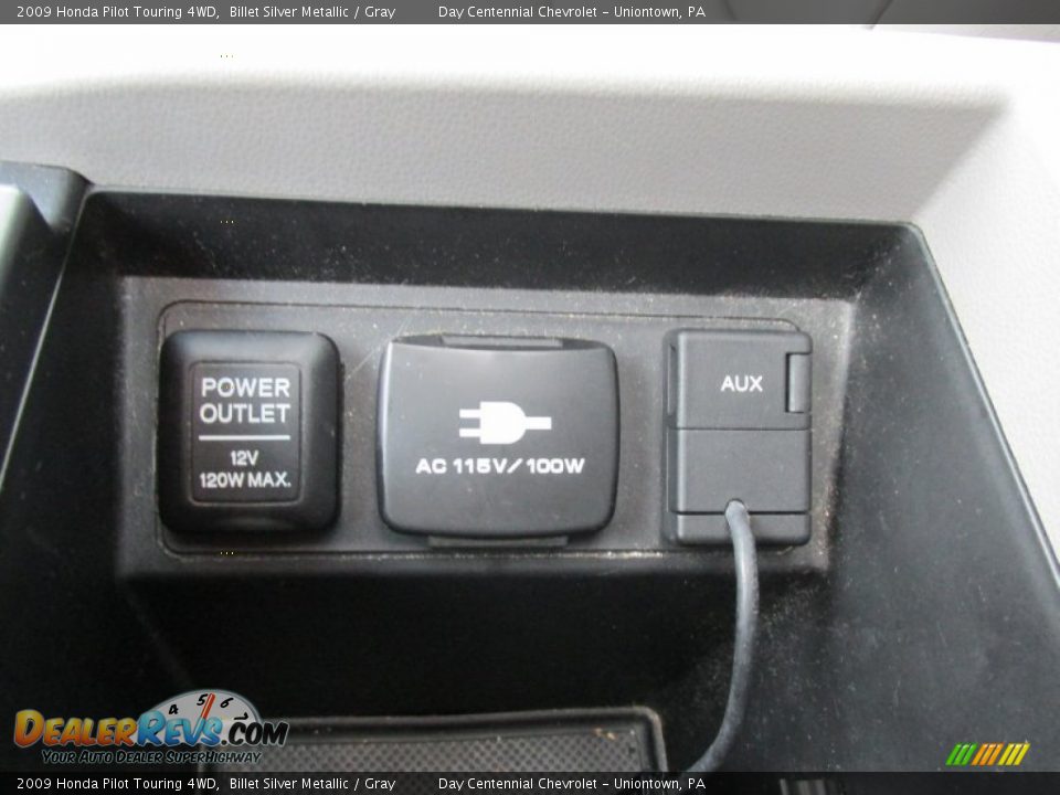 2009 Honda Pilot Touring 4WD Billet Silver Metallic / Gray Photo #36