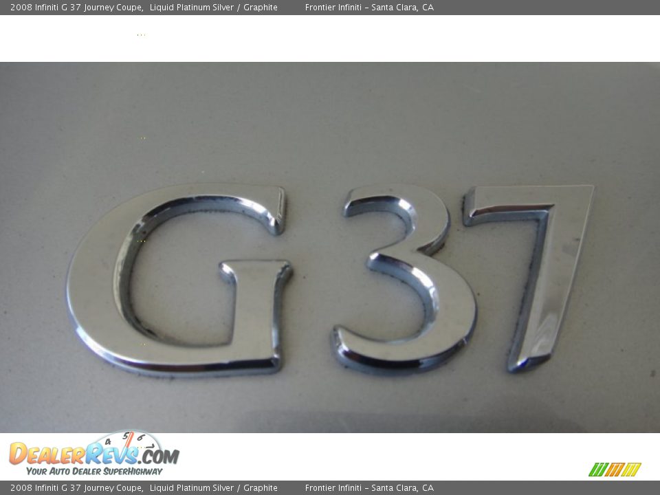 2008 Infiniti G 37 Journey Coupe Liquid Platinum Silver / Graphite Photo #19
