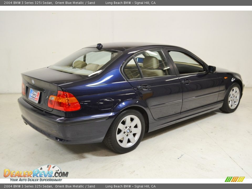 2004 BMW 3 Series 325i Sedan Orient Blue Metallic / Sand Photo #5