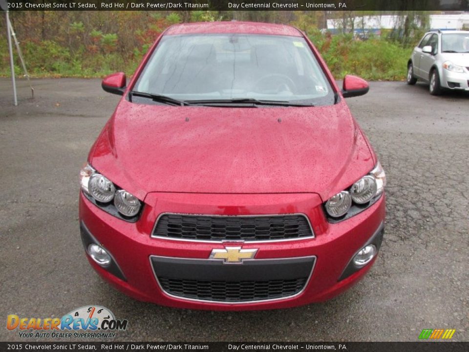 2015 Chevrolet Sonic LT Sedan Red Hot / Dark Pewter/Dark Titanium Photo #9