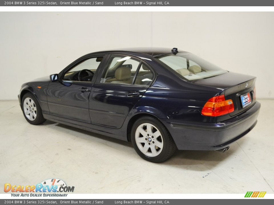 2004 BMW 3 Series 325i Sedan Orient Blue Metallic / Sand Photo #6