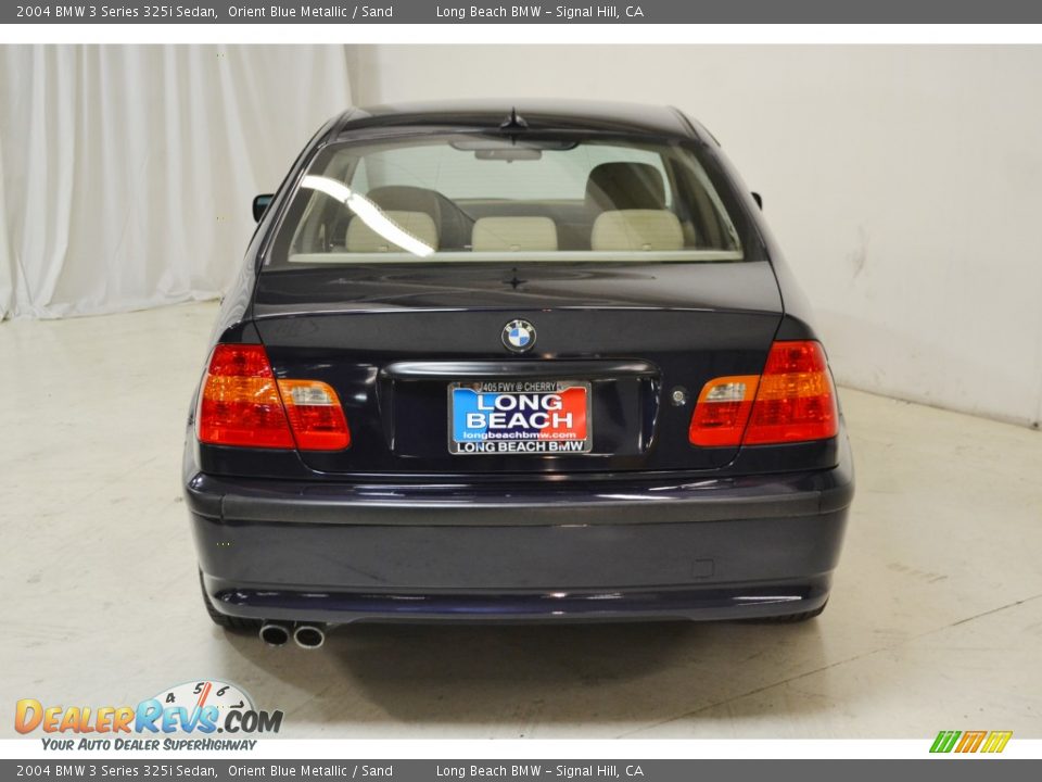 2004 BMW 3 Series 325i Sedan Orient Blue Metallic / Sand Photo #7
