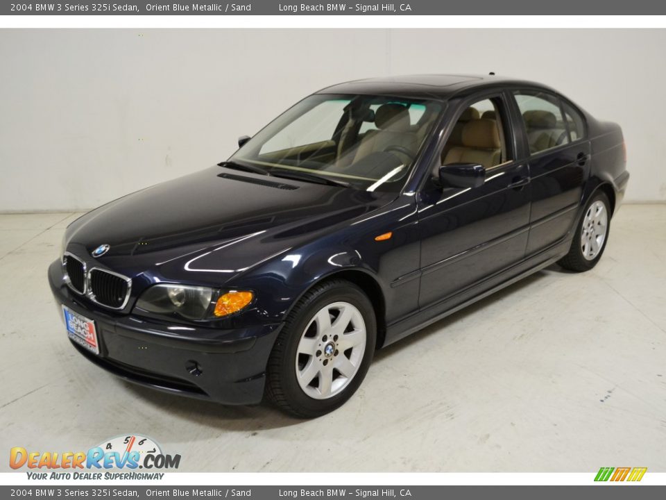 2004 BMW 3 Series 325i Sedan Orient Blue Metallic / Sand Photo #9