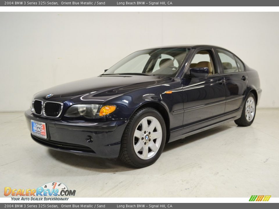 2004 BMW 3 Series 325i Sedan Orient Blue Metallic / Sand Photo #10