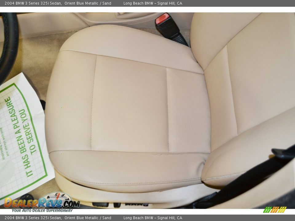 2004 BMW 3 Series 325i Sedan Orient Blue Metallic / Sand Photo #20