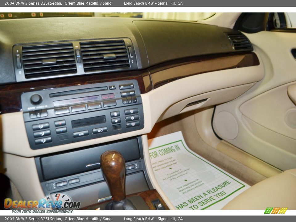 2004 BMW 3 Series 325i Sedan Orient Blue Metallic / Sand Photo #21